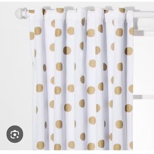 42"W x 84"L Gold Dotted Kids' Blackout Window Curtain Panel Pillowfort 2 panels